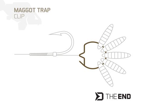 Delphin Klip na červy TheEND Maggot Trap 15ks