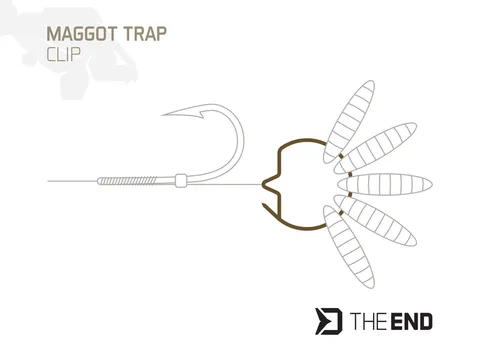 Delphin Klip na červy TheEND Maggot Trap 15ks