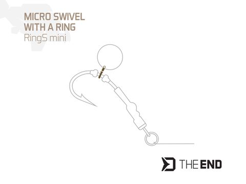 Delphin Mikro obratlík s kroužkem TheEND RingS mini vel.13 10ks