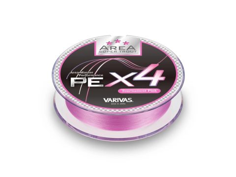 Varivas Šňůra Super Trout Area PE X4 Tournament Pink 75m