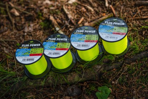Giants fishing Vlasec Fluo Power UV-Yellow 600m