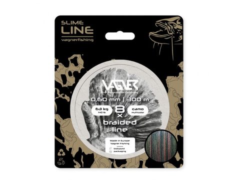 Vagner Šňůra Braided Line Camo Multicolor