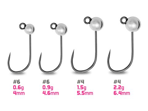 Delphin Jigové hlavičky Wolframové T-Area BL Stříbrné 5ks