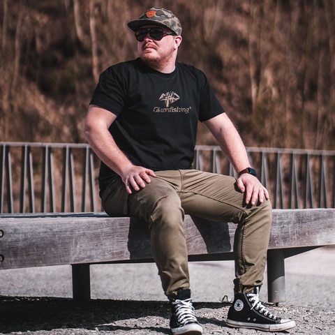 Giants Fishing Tričko pánske čierne Camo Logo