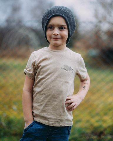 Giants fishing Tričko detské béžové Tri kapry