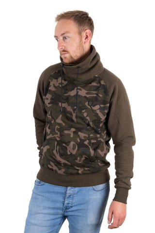 Fox Mikina Khaki/Camo High Neck