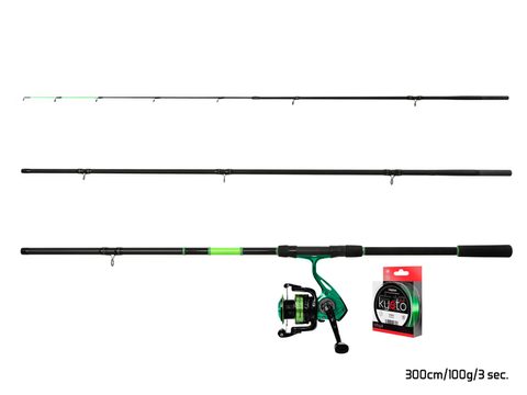 Delphin Feederový set GreenFeed 300cm 100g + 3T + 0,261mm