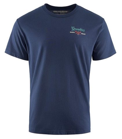Grundéns Triko Dark Seas X Grundens Watchman SS T-Shirt Dark Navy