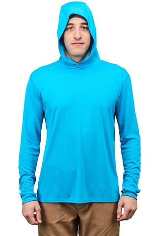 Grundéns UV Triko Tough Sun Hoodie Azure