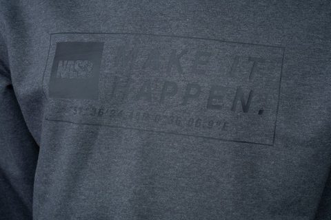 Nash Mikina Make It Happen Coordinates Hoody Grey Marl
