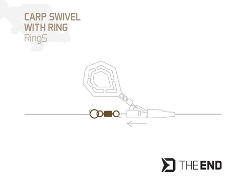 Delphin Obratlík s kroužkem TheEND RingS 10ks