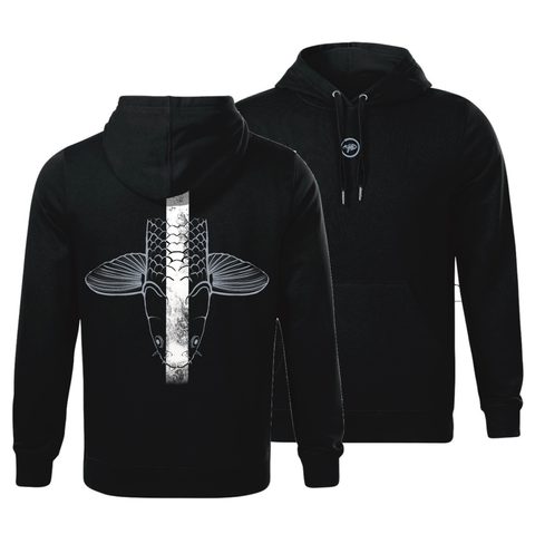 Giants Fishing Mikina pánská černá Šupináč hlava