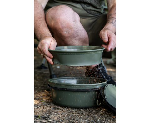 Korum Miešačka EVA Solid Groundbait Bowl & Riddle