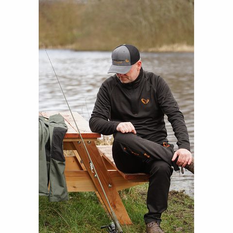 Savage Gear Mikina Regenerator Half-Zip Fleece Kombu Green