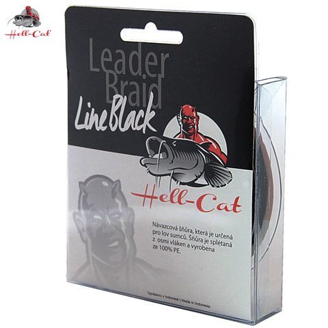 Hell-Cat Návazcová šňůra Leader Braid Line Black 20m