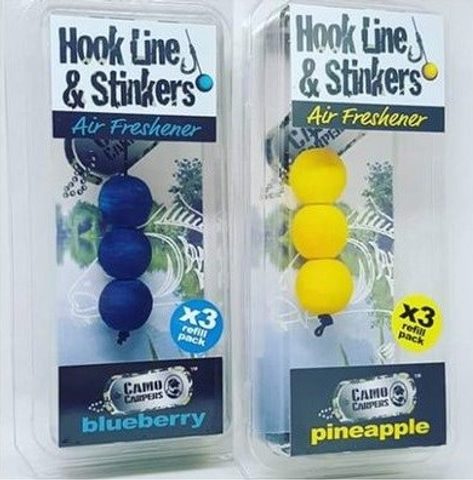 Camo Carpers Náhradní Náplně do Osvěžovačů Vzduchu Hook Line & Stinkers
