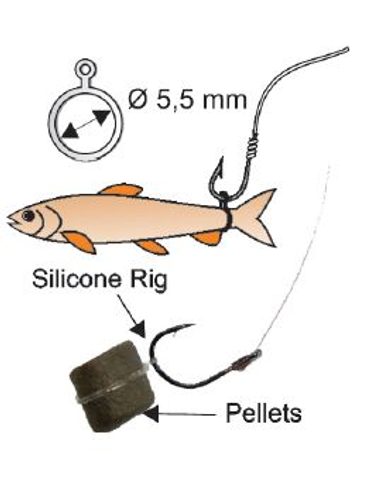 Extra Carp Silikonové kroužky na nástrahy Elastic Bands 5,5mm 18ks