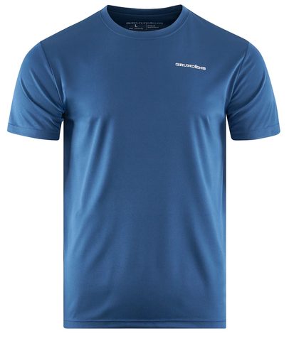 Grundéns UV Triko Fish Fearlessly SS Tech Tee Blue Abyss