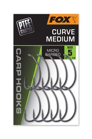 Fox Háčky Carp Hook Curve Medium 10ks