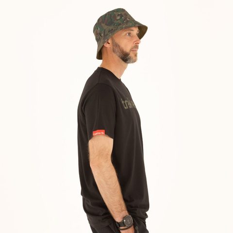 Trakker Tričko CR Logo T-shirt Black Camo