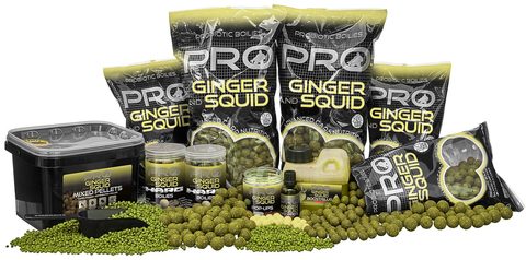 Starbaits Boilie Pro Ginger Squid Hard Boilies 200g