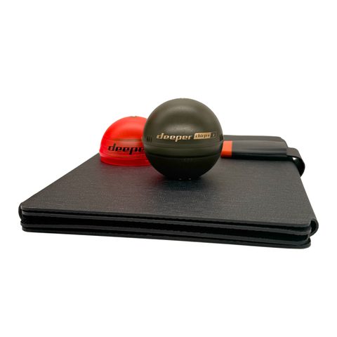 Deeper Nahazovací sonar Fishfinder CHIRP+ 3 Power Bundle se solární nabíječkou
