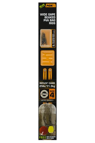 Fox Náväzec Wide Gape Beaked Pva Bag Rigs