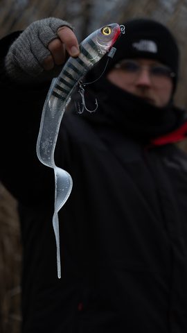 Fox Rage Gumová nástraha Slick Eel UV Original Stickleback