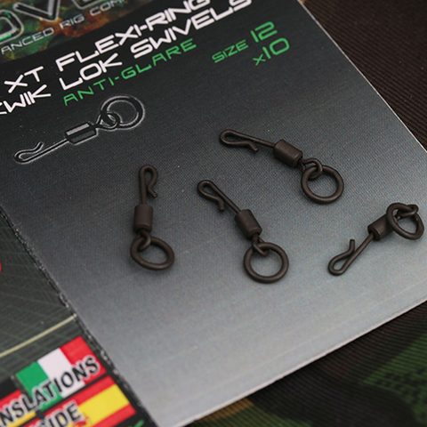 Gardner Obratlíky Covert XT Flexi-Ring Kwik Lok Swivels veľ. 12