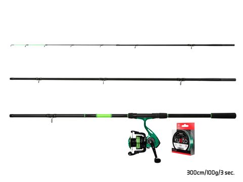 Delphin Feederový set GreenFeed 330cm 100g + 3T + 0,261mm