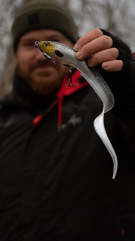 Fox Rage Gumová nástraha Slick Eel UV Silver Halo