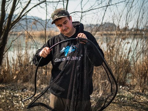 Giants fishing Náhradná sieťka na podberák Deluxe Landing Net Rubber X-Large 90x85cm