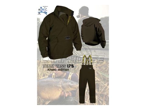 VASS Nepremokavé nohavice s trakmi VASS-TEX 175 Khaki