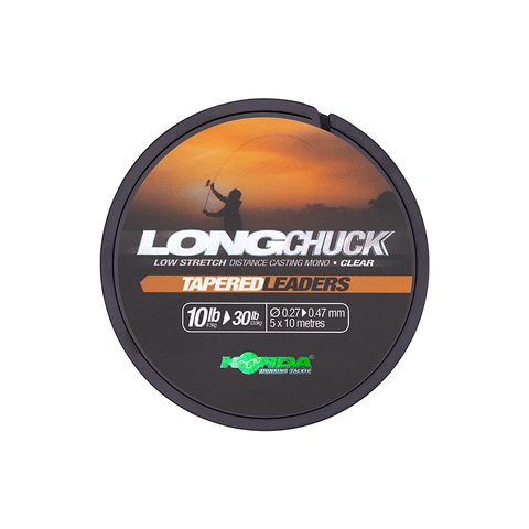 Korda Ujímaný Šokový Vlasec LongChuck Tapered Leaders 5x10m