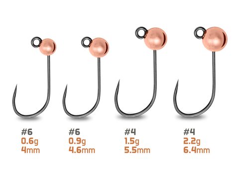 Delphin Jigové hlavičky Wolframové T-Area BL Měděné 5ks