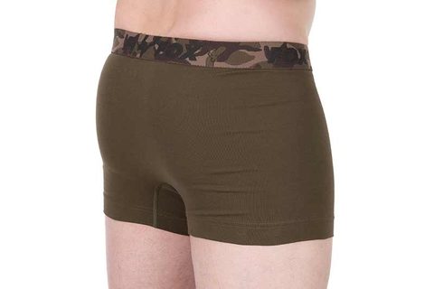 Fox Trenky Boxer Shorts Khaki/Čierne 2ks