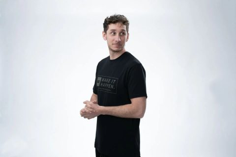 Nash Tričko Make It Happen Coordinates T Shirt Čierne