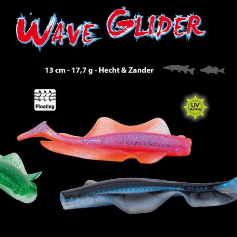 Iron Claw Gumová nástraha Wave Glider PGO 4ks