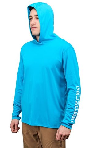 Grundéns UV Triko Tough Sun Hoodie Azure