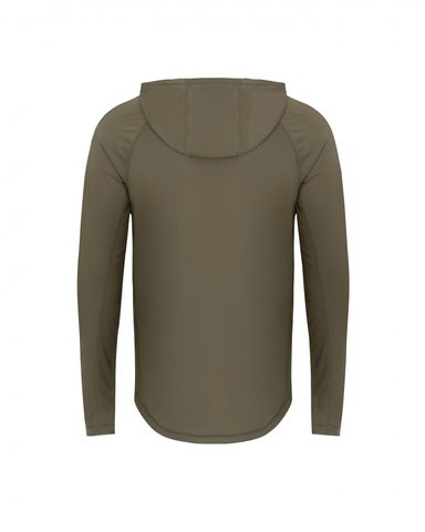 Korda UV triko UPF Hooded Top Dark Khaki