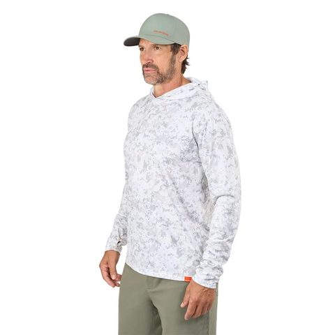 Grundéns UV Tričko Tough Sun Masked Hoodie Squall Camo