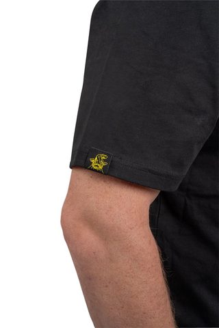 Black Cat Tričko Logo Čierne Tričko