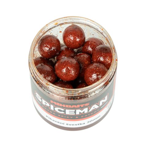 Mikbaits Boilie v dipu Spiceman 250ml