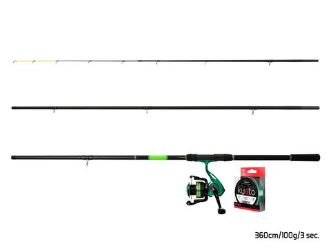 Delphin Feederový set GreenFeed 360cm 100g + 4T + 0,261mm