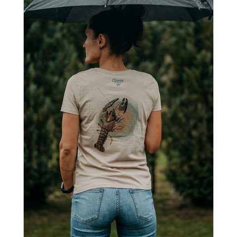 Giants fishing Tričko dámské béžové Rak