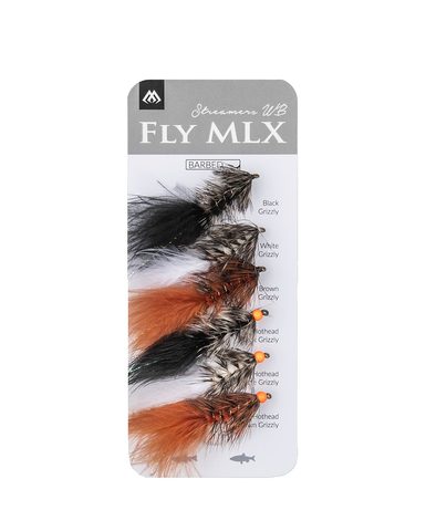 MIkado Sada umělých mušek Streamers Woolly Bugger Barbed 6ks