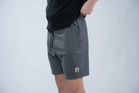 Nash Kraťasy Make It Happen Badge Shorts Grey Marl