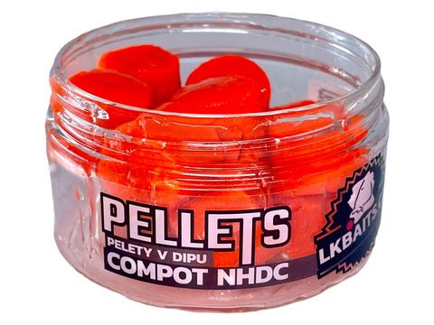 LK Baits Pelety v dipu Compot NHDC 60g