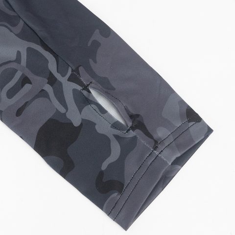 Giants fishing Funkčné tričko s dlhým rukávom UV50+ Hoodie Camo Grey