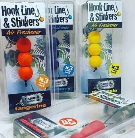 Camo Carpers Náhradní Náplně do Osvěžovačů Vzduchu Hook Line & Stinkers